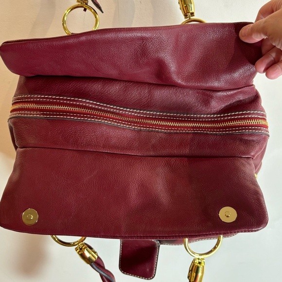 ZARA Handbag Braided. handle Leather Snap Closure Several Compartments Satchel - Picture 11 of 16